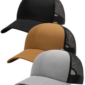 Structured Trucker Hat Classic Retro Adjustable Mesh Baseball Cap Unisex